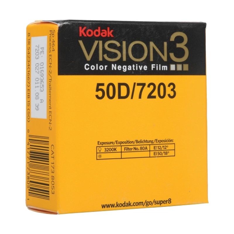 KODAK Vision3, 50D, 7203, Super 8 mm/15 m