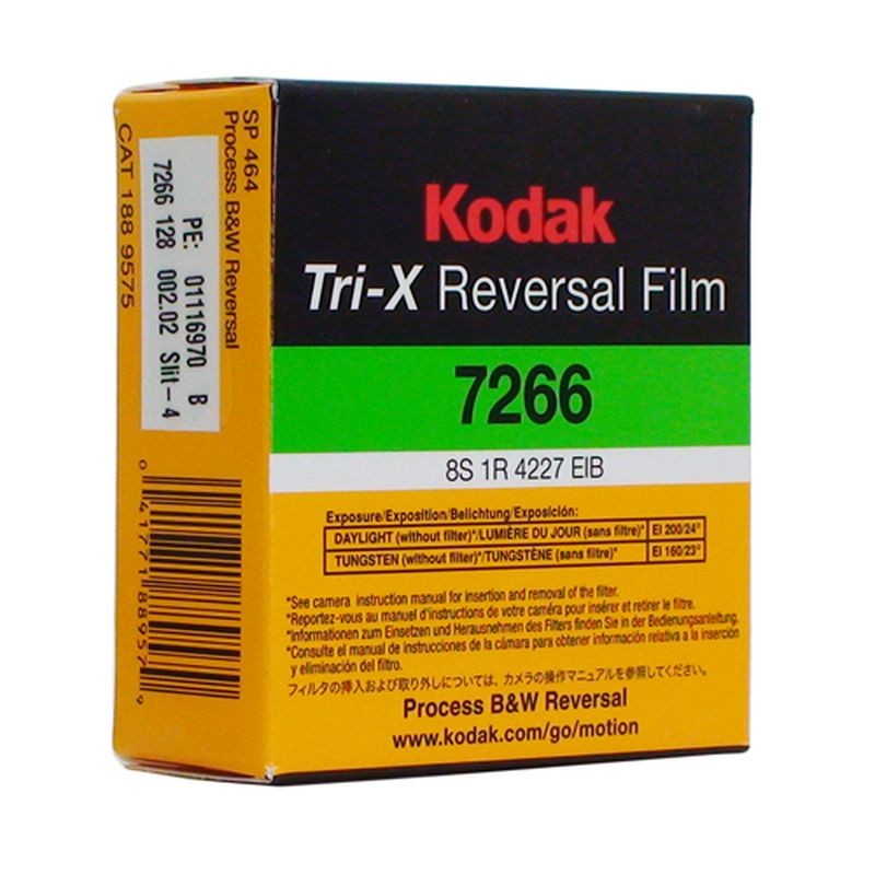 KODAK Tri-X, 200D/160T, 7266, Super 8 mm/15 m