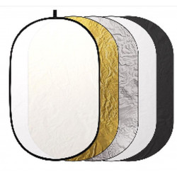 HELIOS Reflecting board 5in1, oval 92x122cm