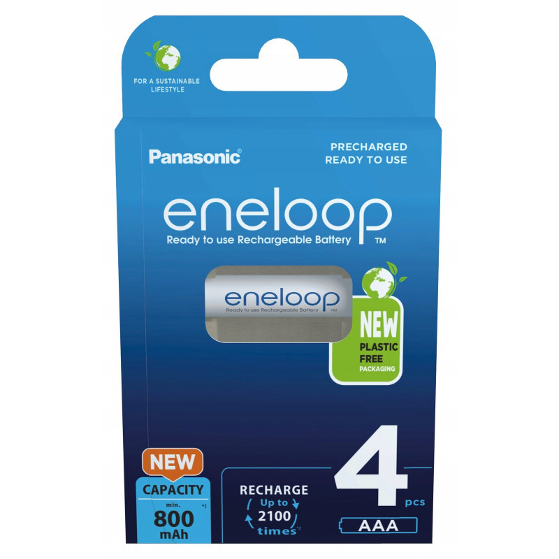 PANASONIC Eneloop AAA 800mAh 4kom BK-4MCDE