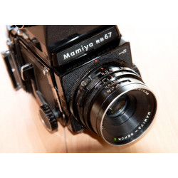 MAMIYA RB67 PRO S + SECOR 3,8/127 + magnifier / exposure meter, secondhand
