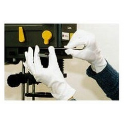 Cotton laboratory gloves, size L