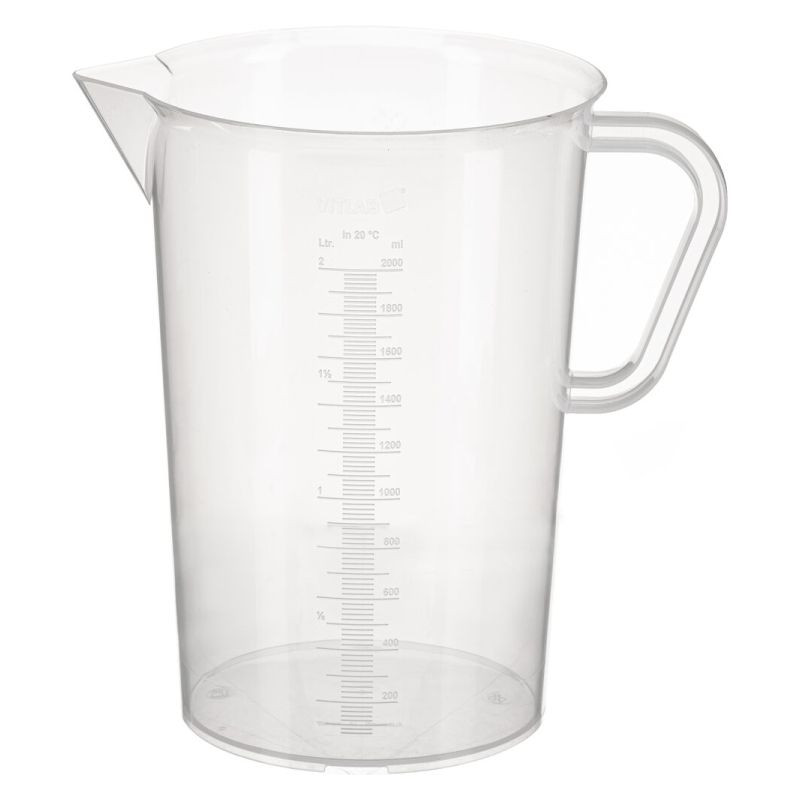 Merilna skodelica z ročajem, 2000 ml - laboratorijski merilni valj