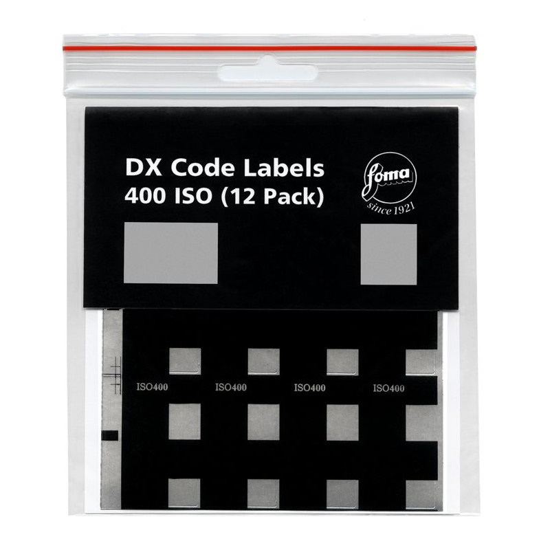 SELF-ADHESIVE DX CODES, ISO 400 for films in type 135 cassettes (12pack)