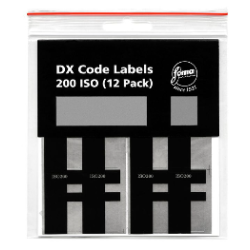 SELF-ADHESIVE DX CODES, ISO 200 for films in type 135 cassettes (12pack)