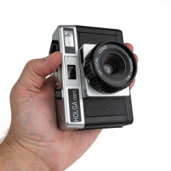 HOLGA 135FC 35 mm, camera with flash, black-silver