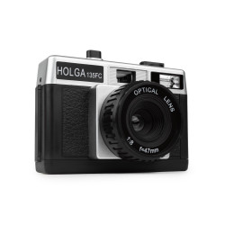 HOLGA 135FC 35 mm, camera with flash, black-silver