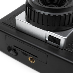 HOLGA 135FC 35 mm, camera with flash, black-silver