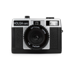 HOLGA 135FC 35 mm, camera with flash, black-silver