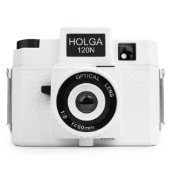 HOLGA 120N, fotoaparát, biely