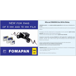 FOMAPAN 100 Cine 2x8 mm/10 m