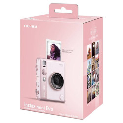 FUJIFILM Instax Mini Evo, gentle rose – hybridný instantný fotoaparát