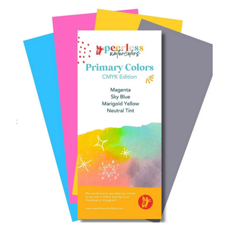 PEERLESS WATERCOLORS CMYK Primary Colors – dry watercolor sheets