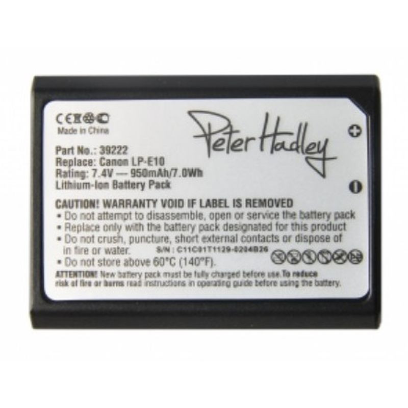 Peter Hadley CANON LP-E10, baterija