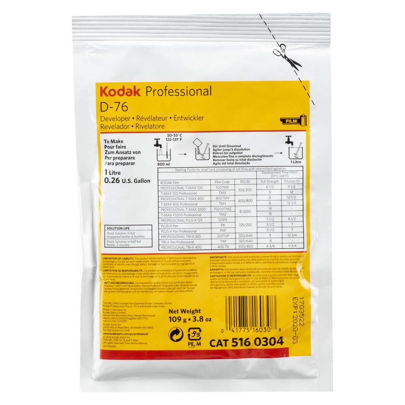 Kodak D-76 1 L negativ razvijač