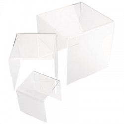 Helios acrylic base product set 3 pcs, clear