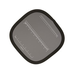 HELIOS folding grey/white reference table 30 cm, scale