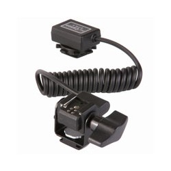 B.I.G. Spiral cable with screw, with joint, for Canon E-TTL II flash, 1 m