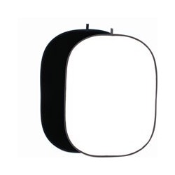 HELIOS Folding background 150x200 cm white/black