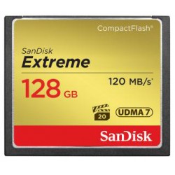 SanDisk Extreme CF 128 GB 120 MB/s write 85 MB/s UDMA7 (SDCFXSB-128G-G46)