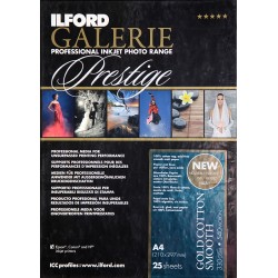 Ilford Gallery Prestige, zlatni pamuk glatki, A4, 25 listova, 330g