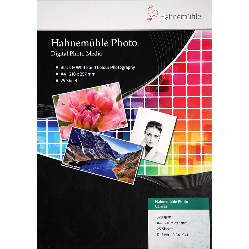 Hahnemuhle Photo Canvas, A4, 25 listov, 320g