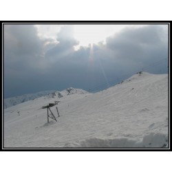 Black metal photo frame 5x5cm