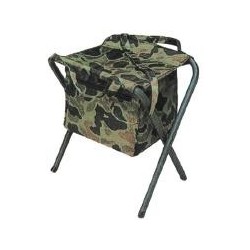 Shoulder bag with folding chair