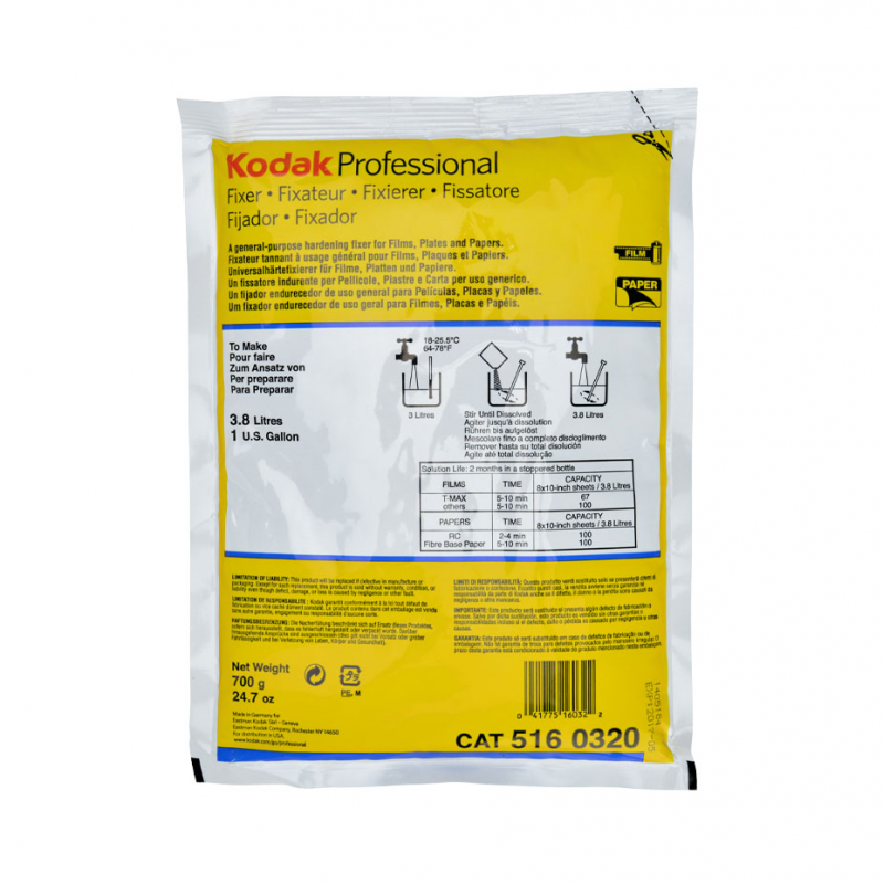 KODAK Fixer 3,8 l / 1 Gallon, ustalovač