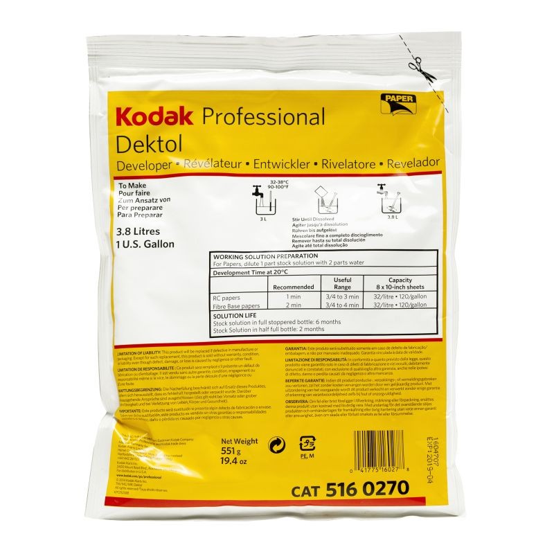 Kodak Dektol 3.8 l pozitívna vývojka