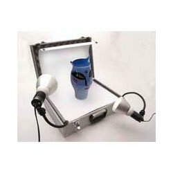 Portable digital photo studio ready to go