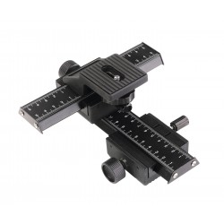 Double adjustment sleds for macro/panorama