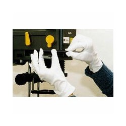 Cotton laboratory gloves, size M