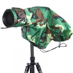 Camouflage raincoat for camera