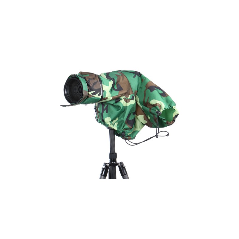 Camouflage raincoat for camera