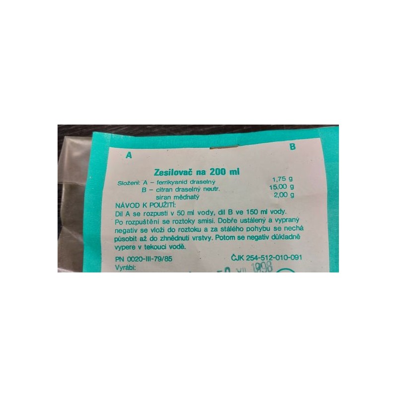 Zosilovač práškový 200 ml - expirovaný