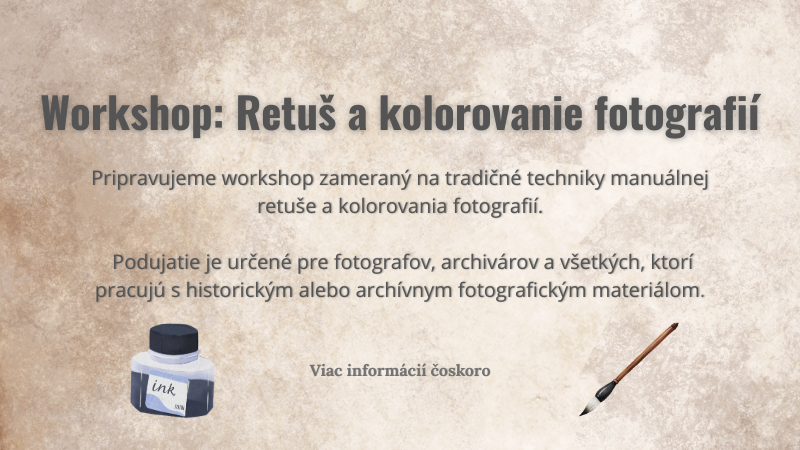 Workshop – Retuš a kolorovanie fotografií